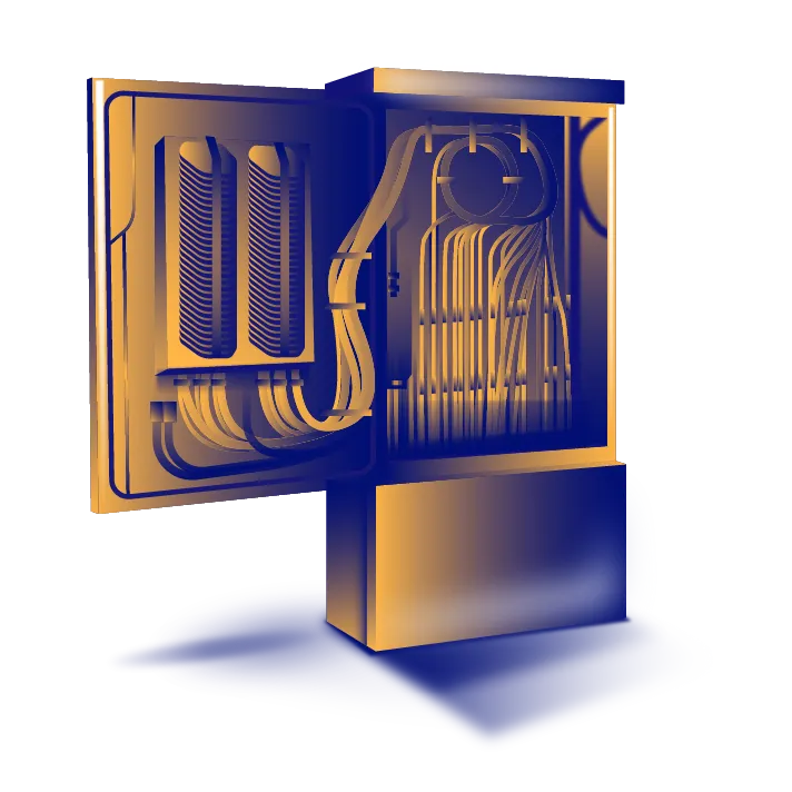 Glasfaser Tiefbau Netzwerkverteiler