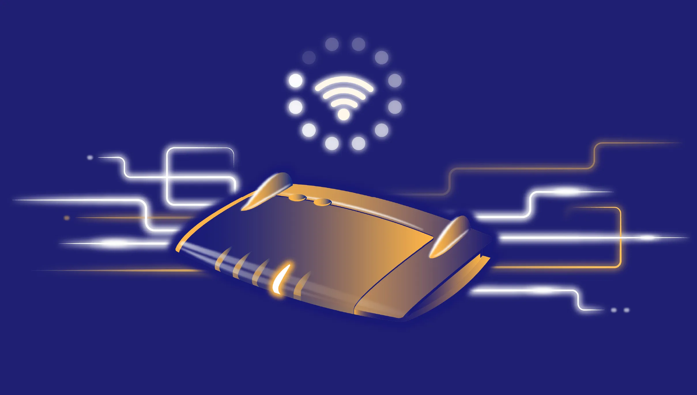 Inhouse Glasfaser Verkabelung – Router mit Glasfaserkabeln