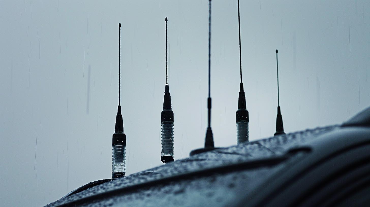 TETRA antenna on the roof of a UK emergency services vehicle