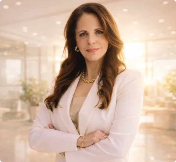 GoldCare CEO Dr. Simone Gold posing for a portrait