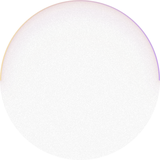 Circular gradient with a glowing rainbow-like arc on a dark background.