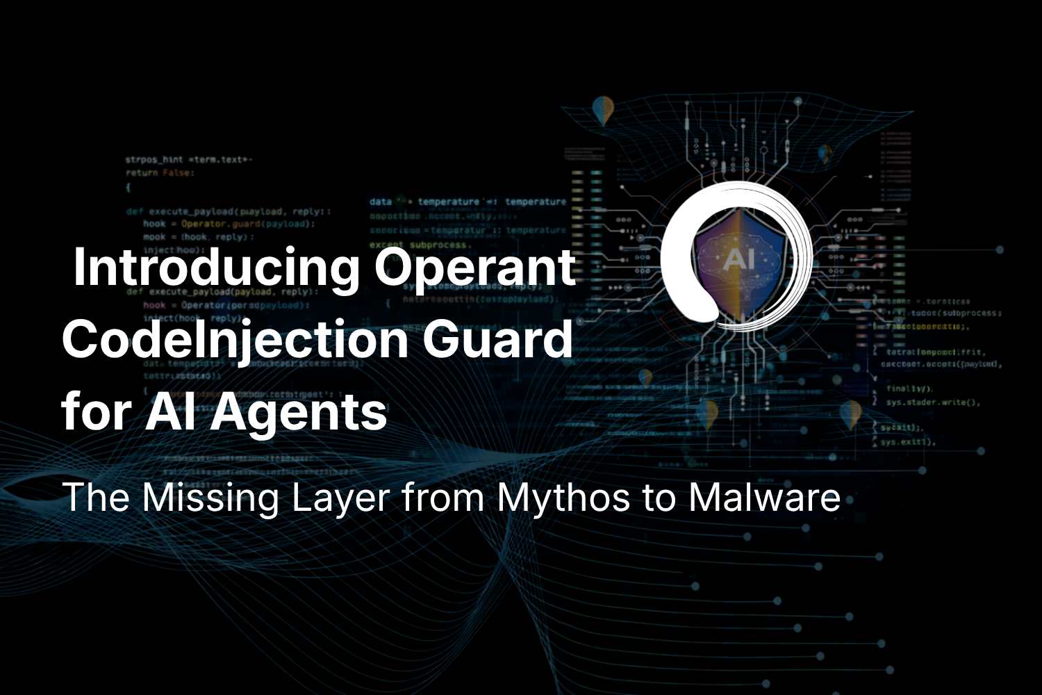 Introducing Operant CodeInjection Guard for AI Agents: The Missing Layer from Mythos to Malware