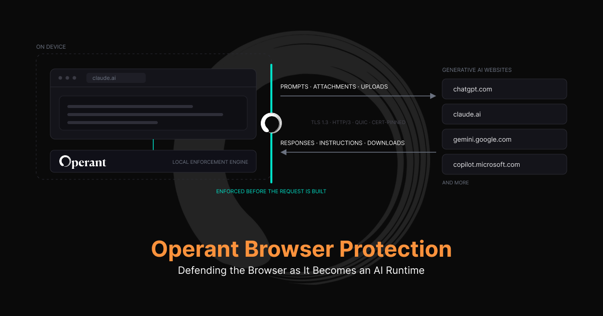 Introducing Operant Browser Protection: Defending the Browser as It Becomes an AI Runtime