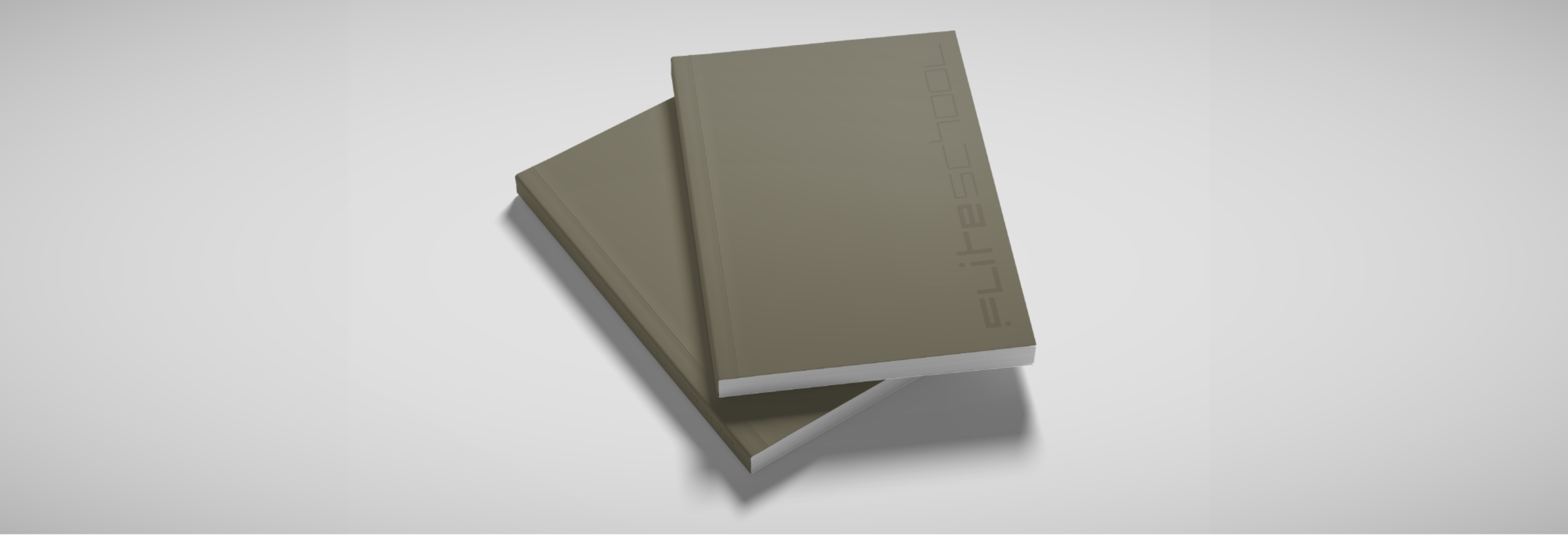Two printed copies of the Fliteschool playbook.