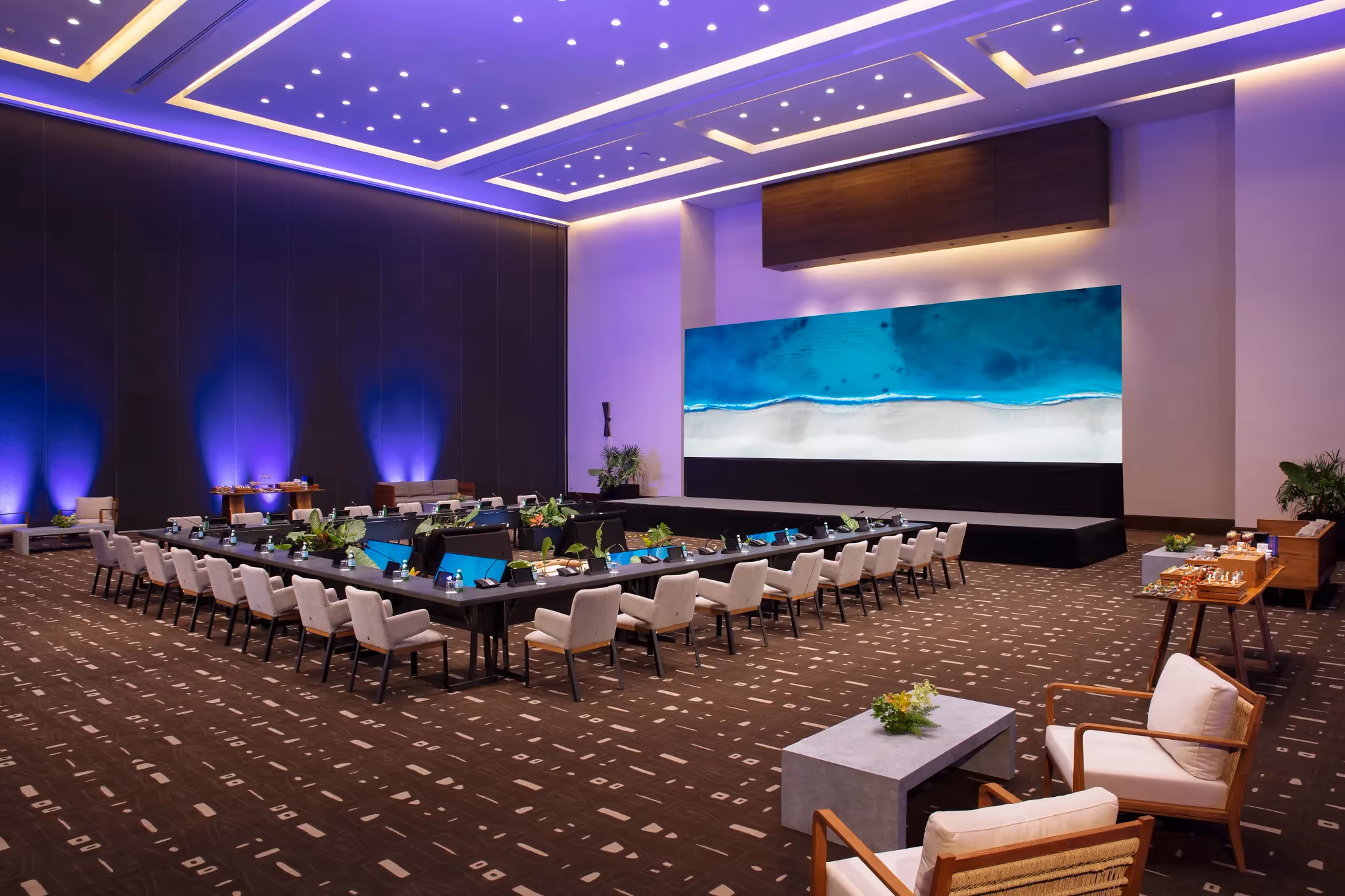 Ballroom U Shape Set Up