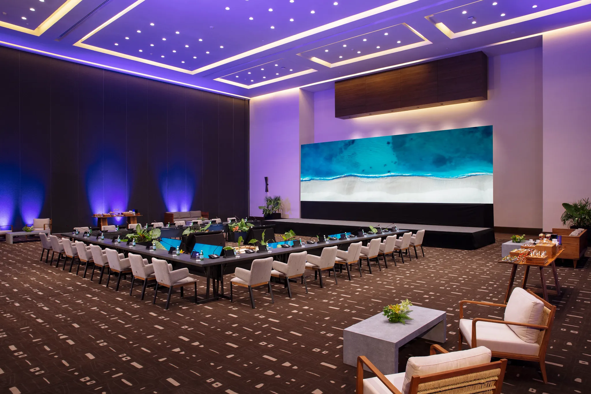 Ballroom U Shape Set Up