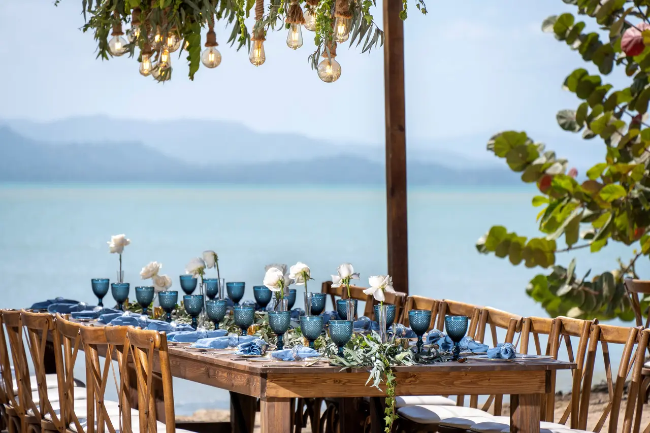 Beach Dinner Setup
