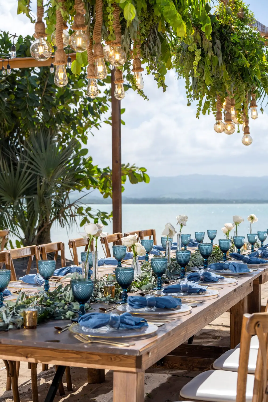 Beach Dinner Setup