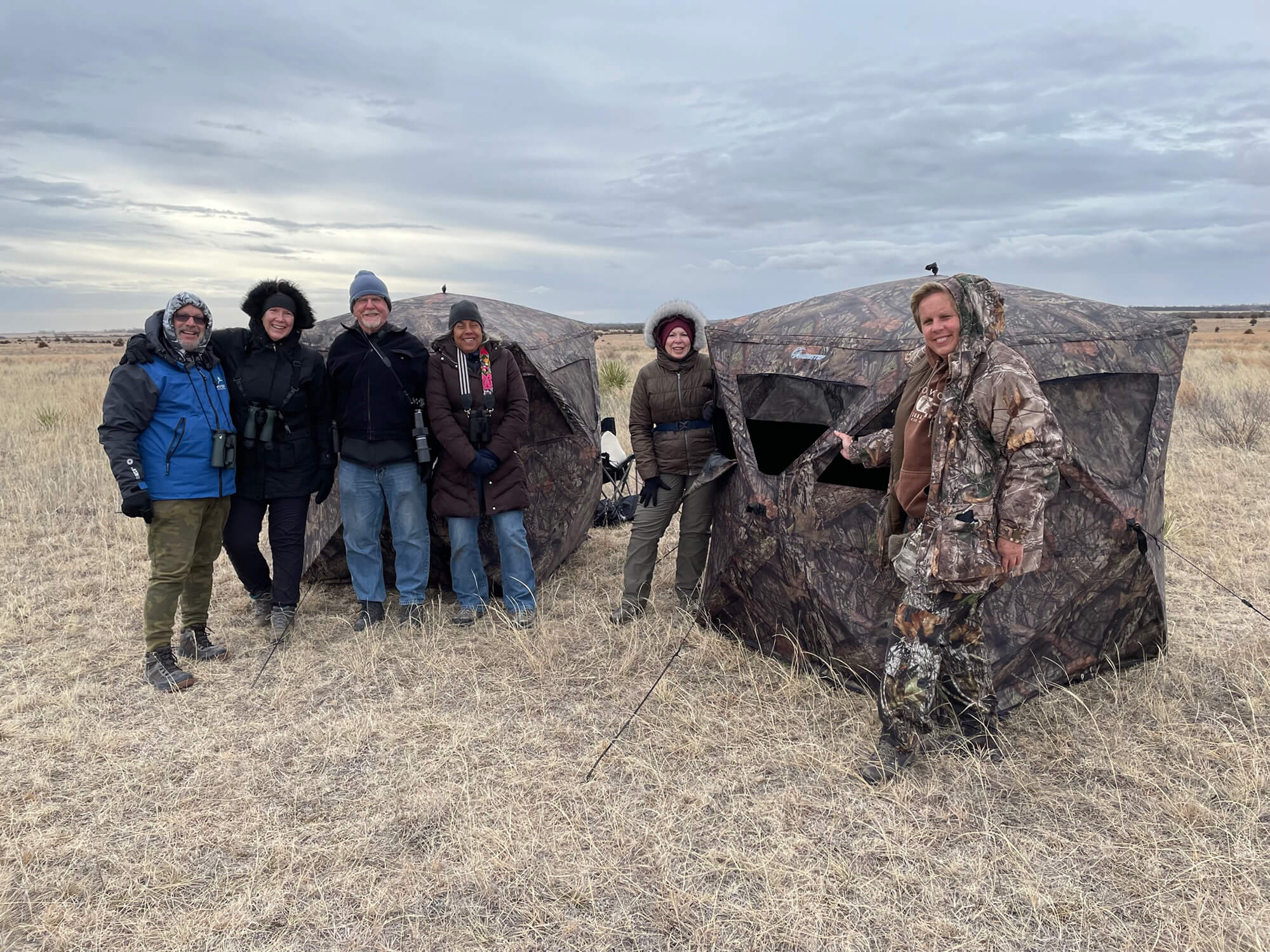 Lek Treks viewing outside the blind