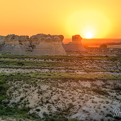Little Jerusalem at sunset
