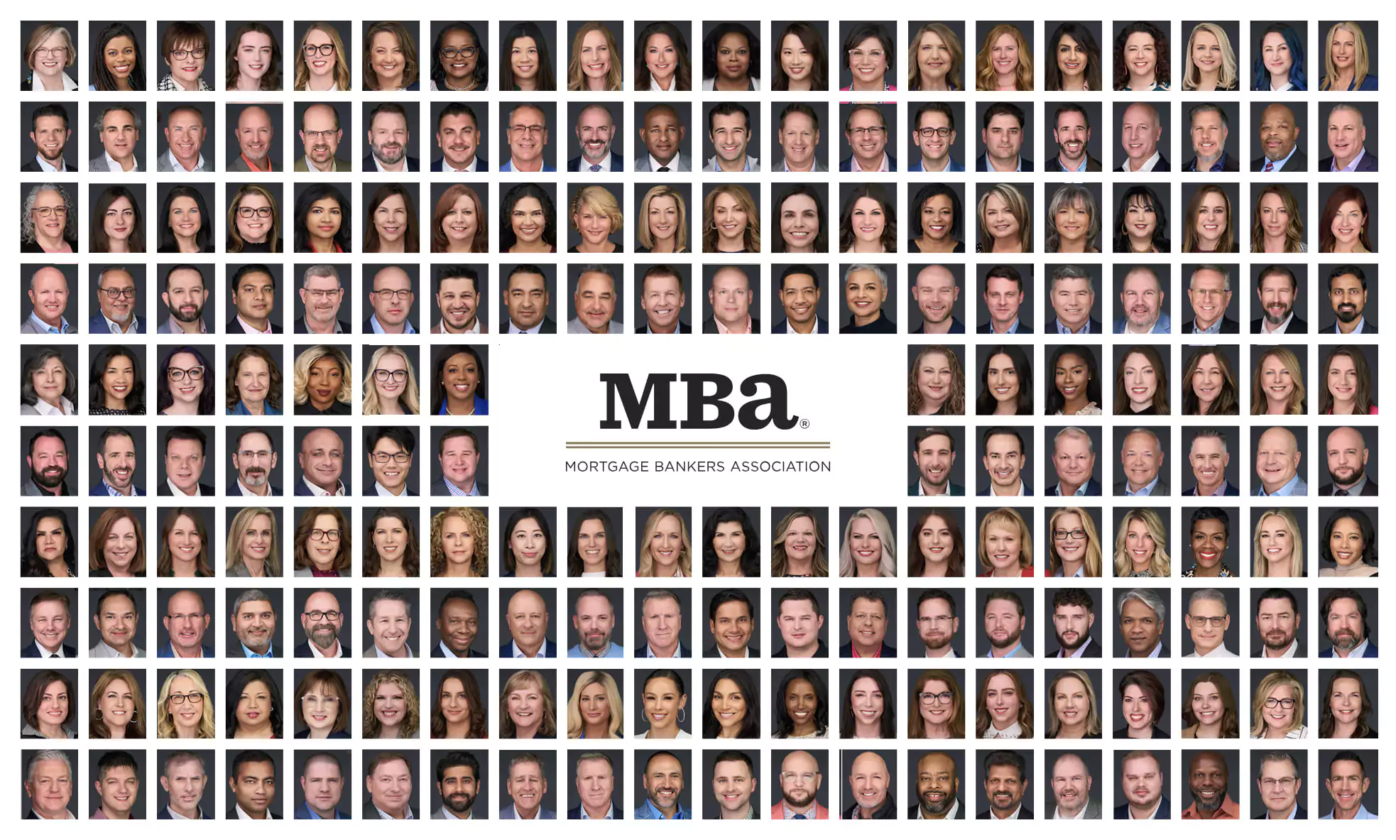 A large group of people are shown in a collage.