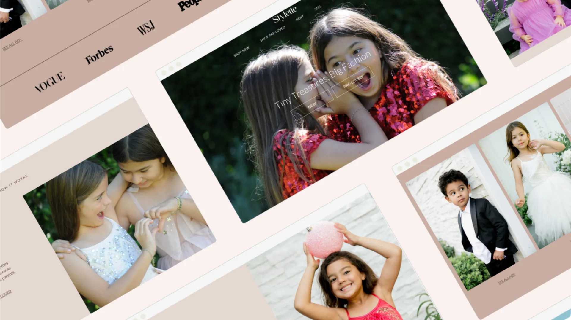 UX Design of a Landing Page for a Children's Fashion Marketplace by Marina Kokush - Product Manager and UX Designer.