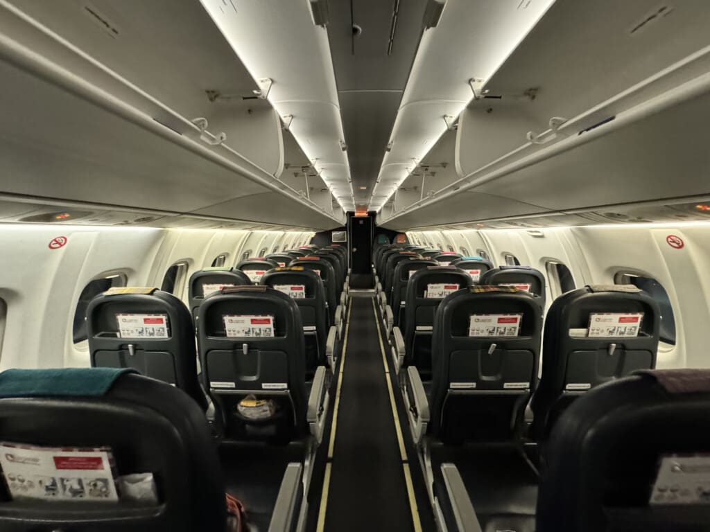 an airplane with seats