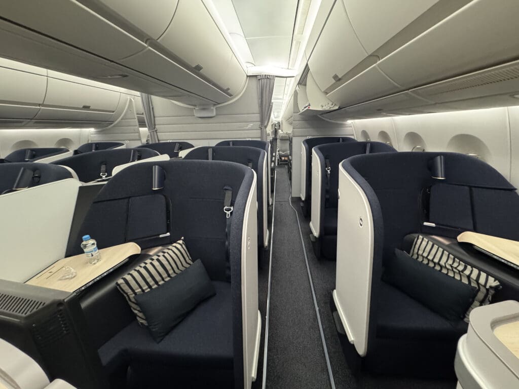 a seats on an airplane