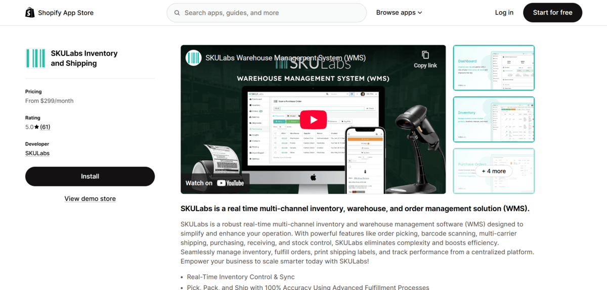 SKULabs product page