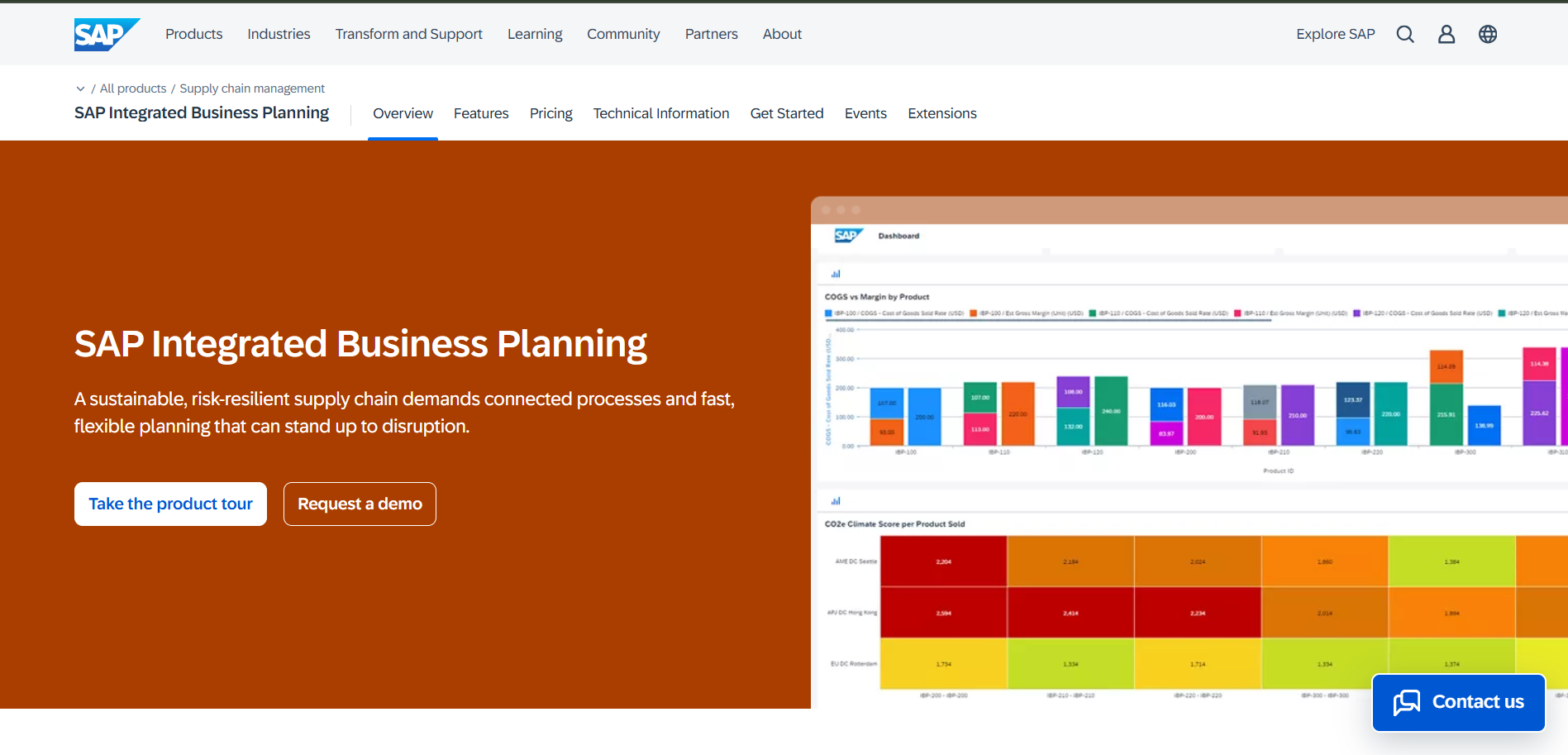 SAP IBP Homepage
