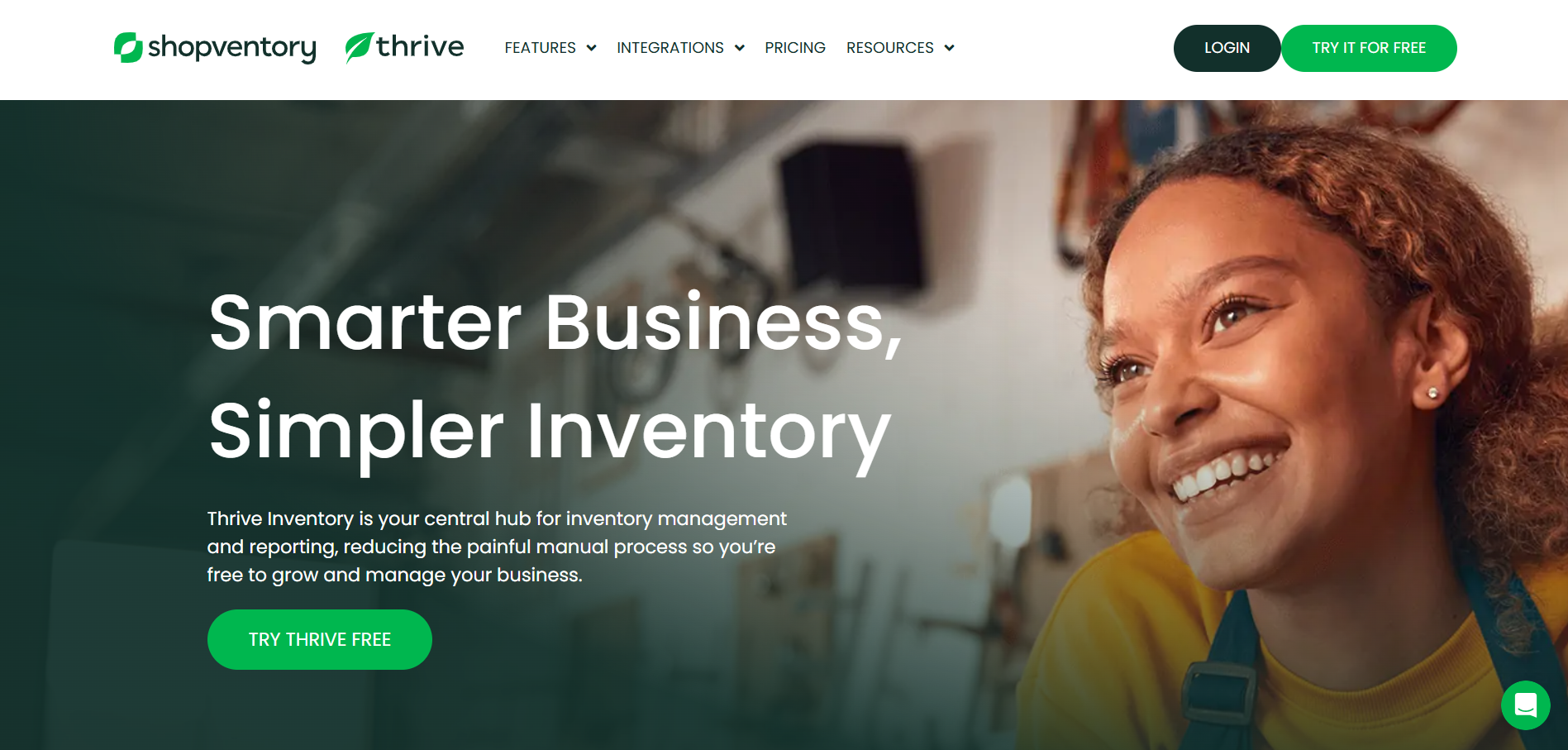 Thrive homepage