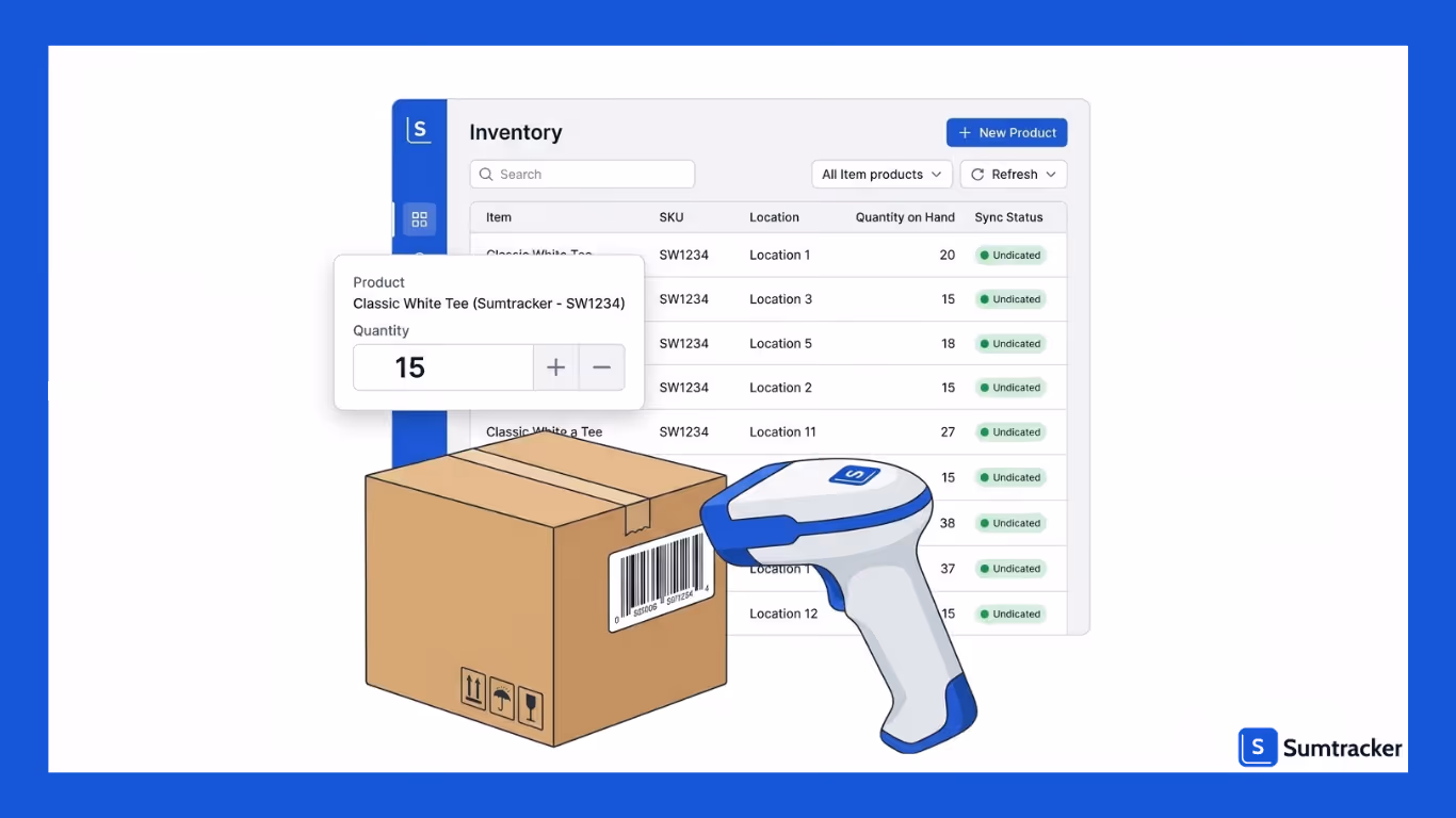 Barcode scanning in stocktaking