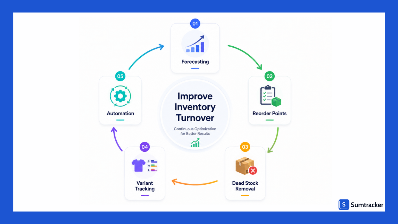 Inventory turnover improvement workflow for Shopify stores