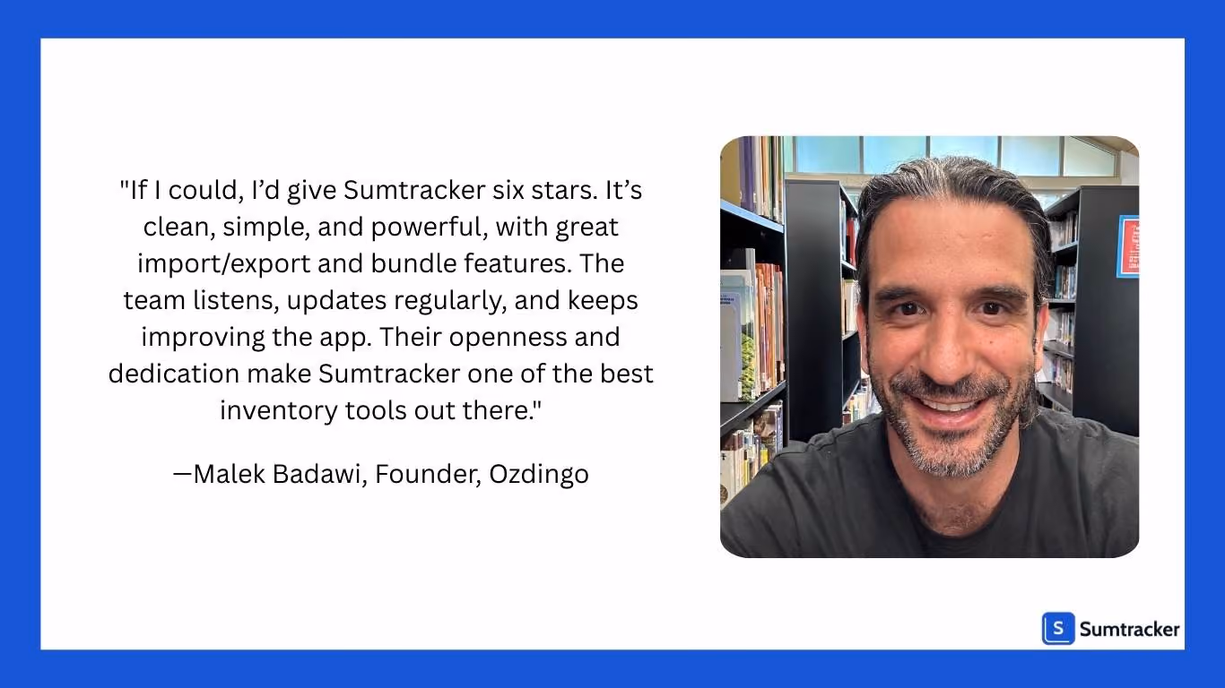 Sumtracker customer testimonial