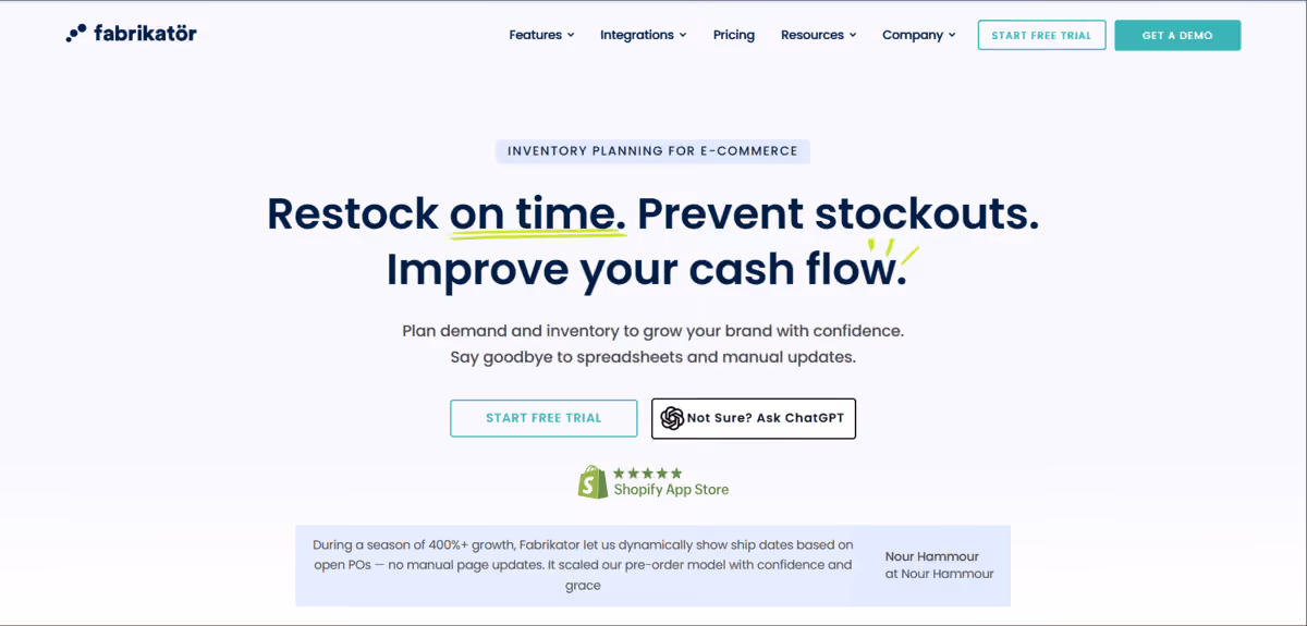 Fabrikator homepage 
