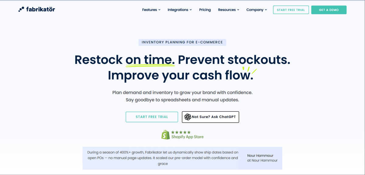 Fabrikator homepage 