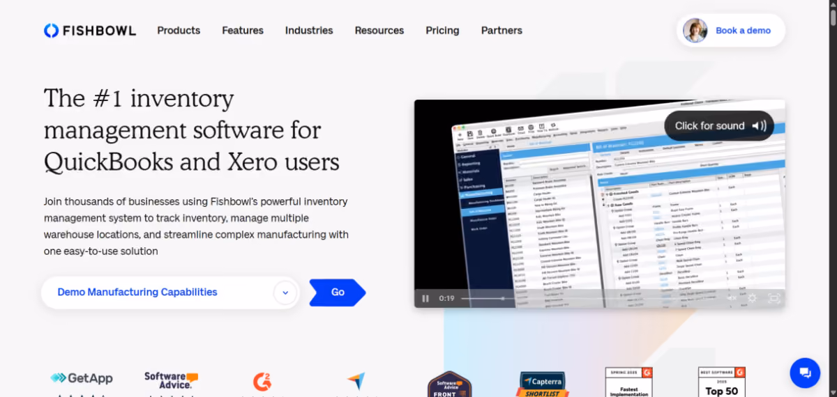 Fishbowl homepage