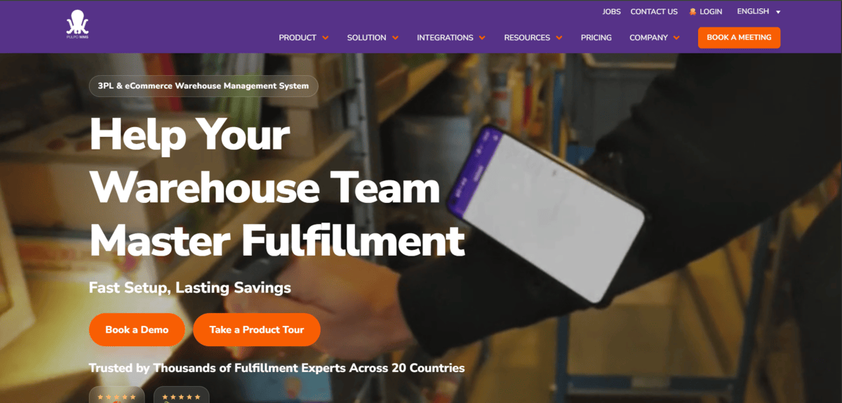 Pulpo WMS homepage