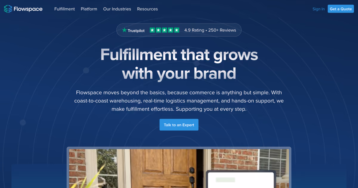 Flowspace homepage