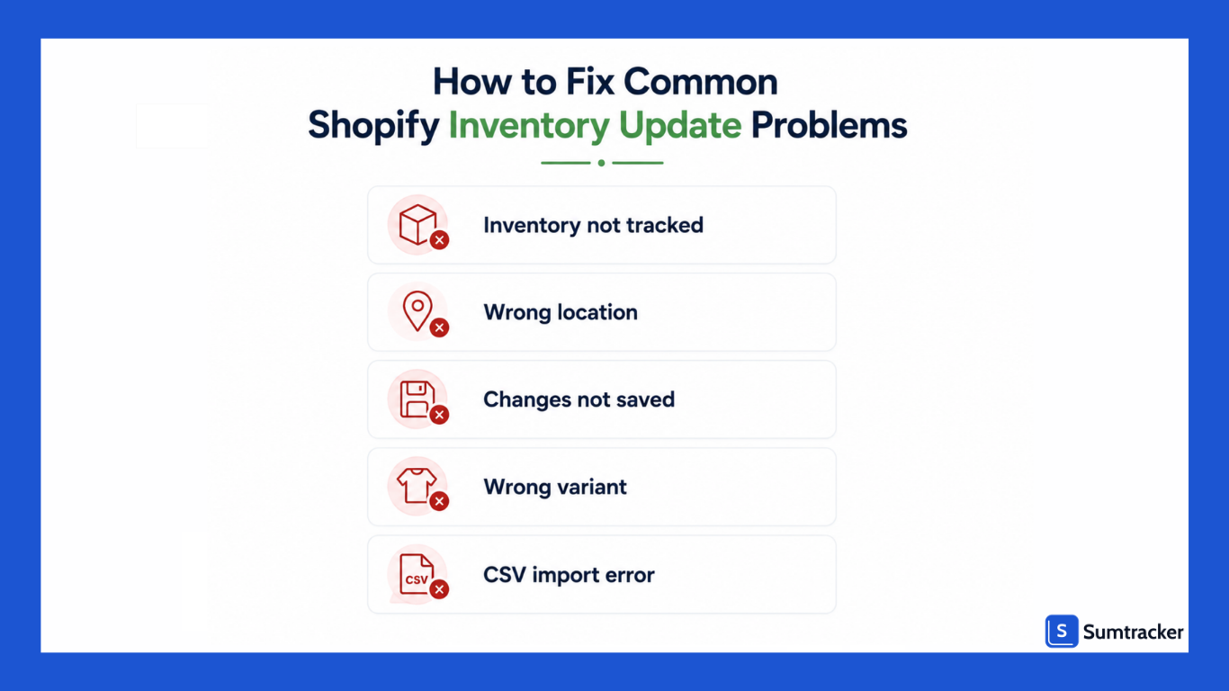 How to Fix Common Shopify Inventory Update Problems