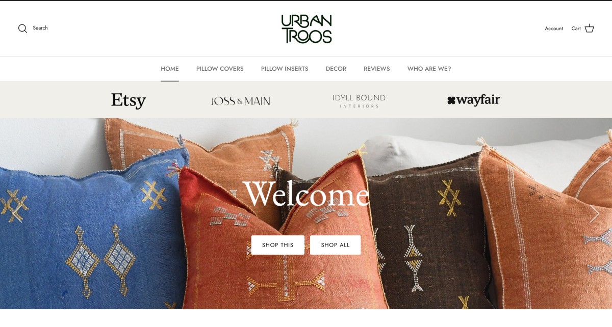 Urbantroos homepage 