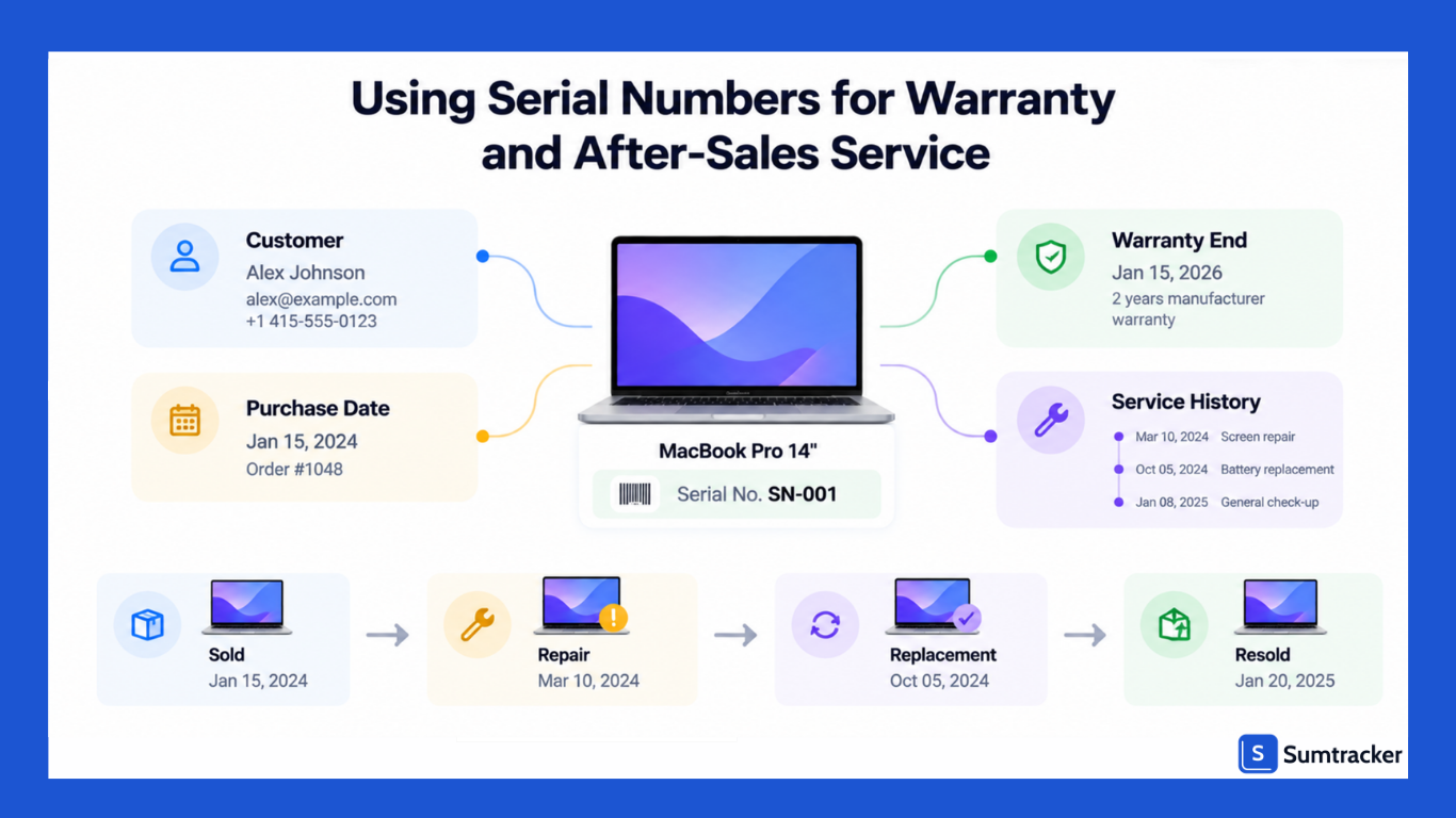 Using Serial Numbers for Warranty and After-Sales Service