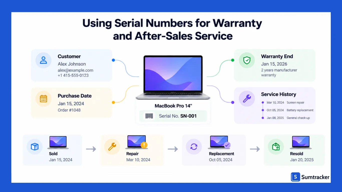 Using Serial Numbers for Warranty and After-Sales Service