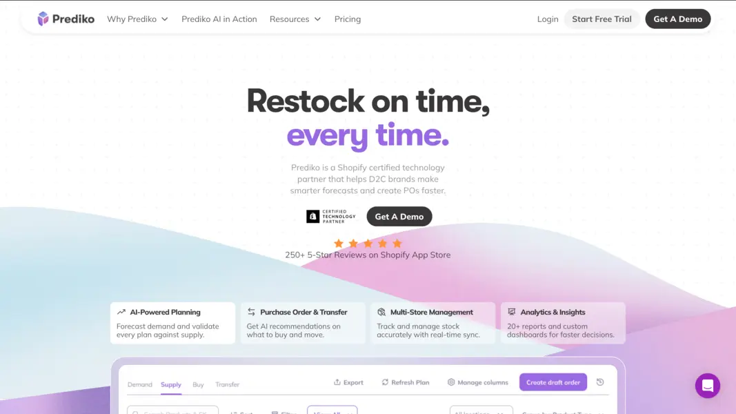 Prediko homepage