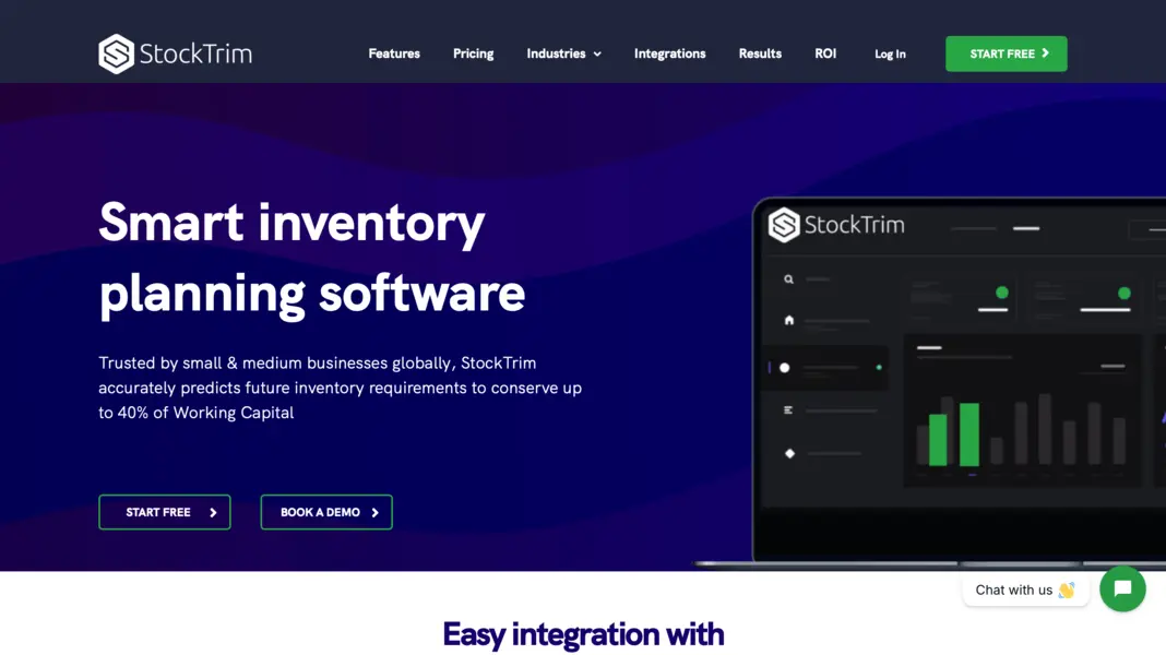 Stocktrim homepage