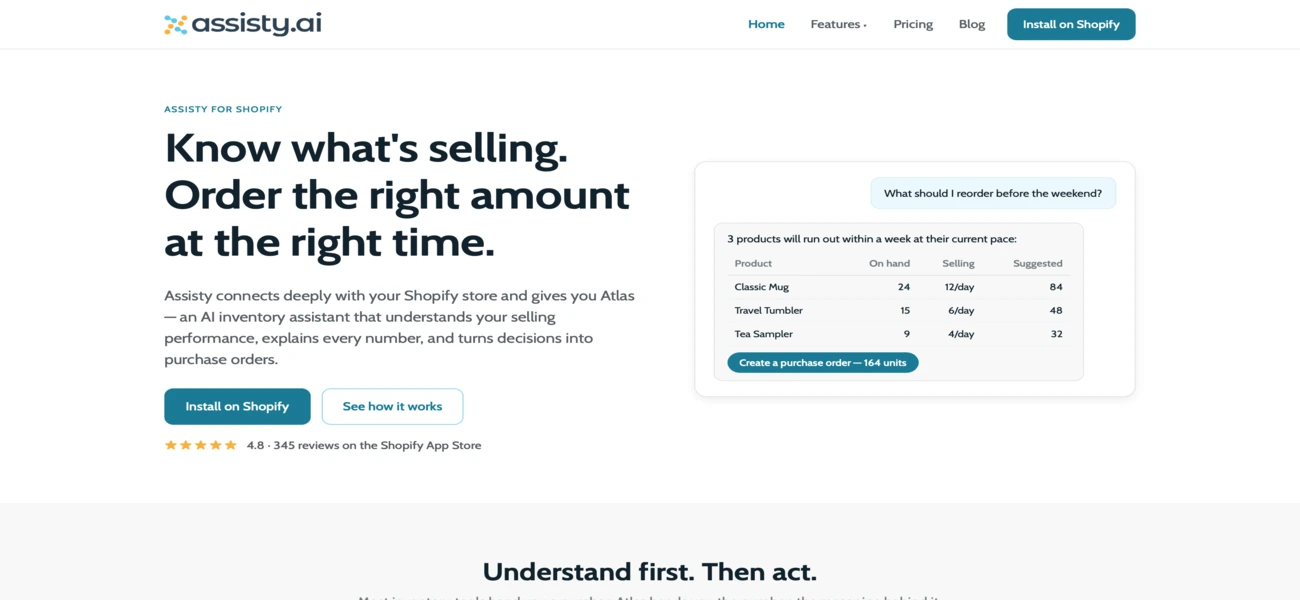 Assisty homepage