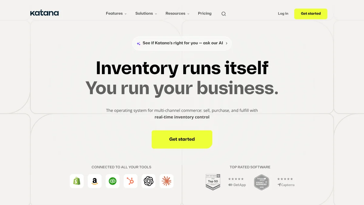 Katana Cloud Inventory product page