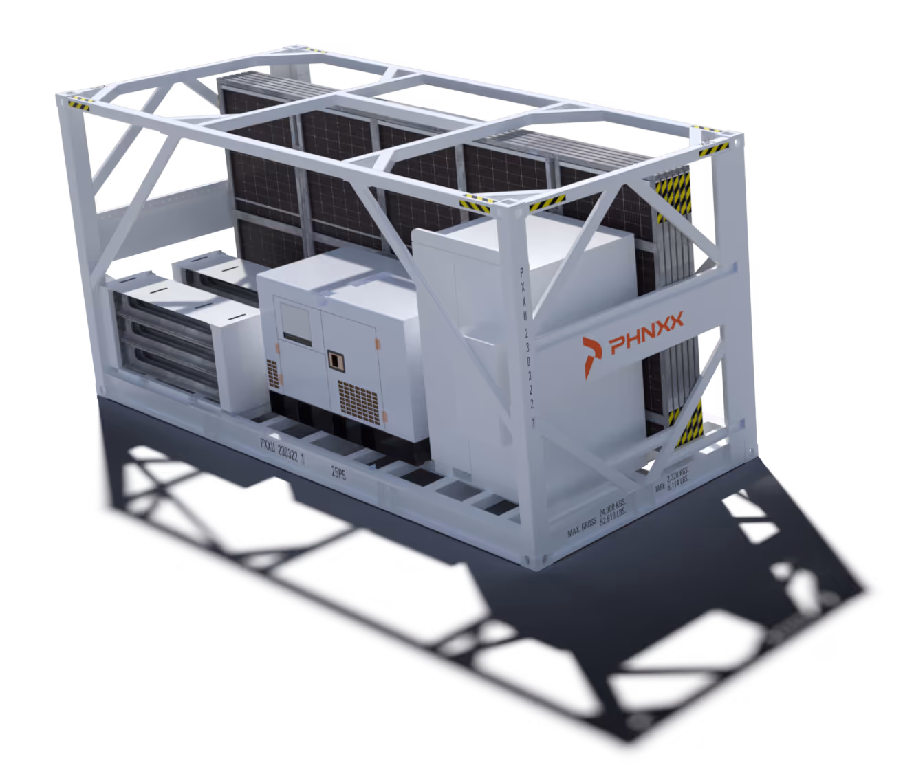 PHNXX Grid in a Box modular microgrid system for remote power applications