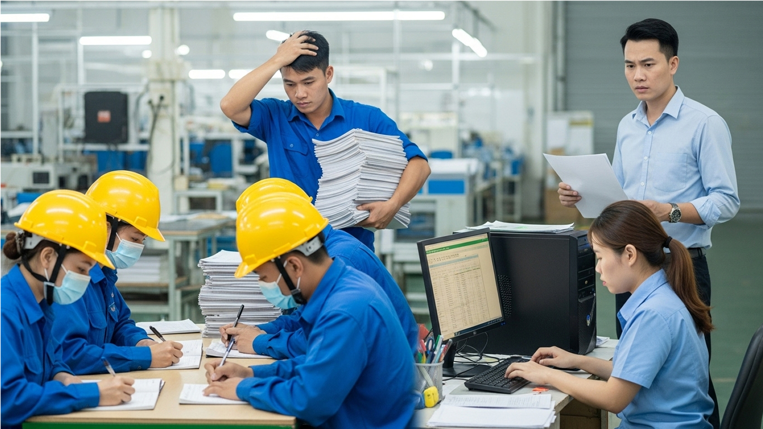 thực trạng trong nhiều nhà máy