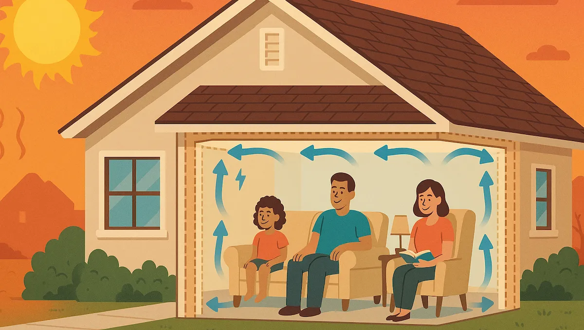 Comfortable home because of insulation
