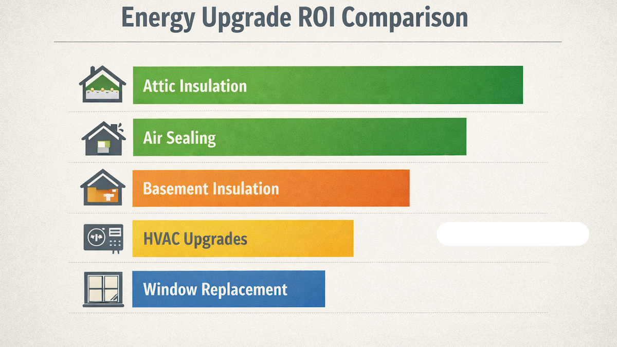 What area of the home do energy savings come from?
