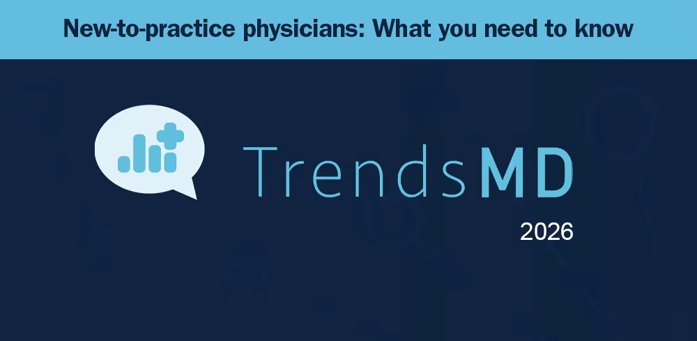 Logo that says Trends MD