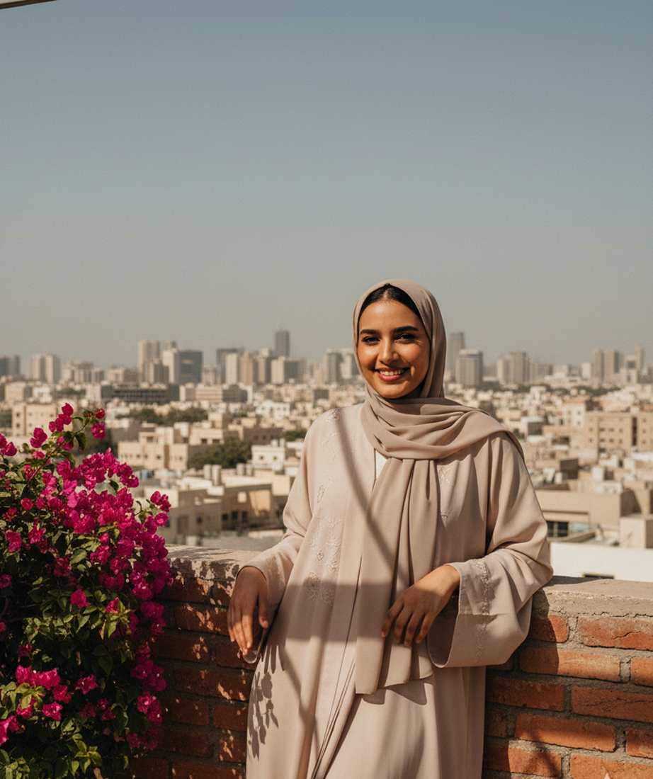 عضو يبتسم بعد المشي الصباحي