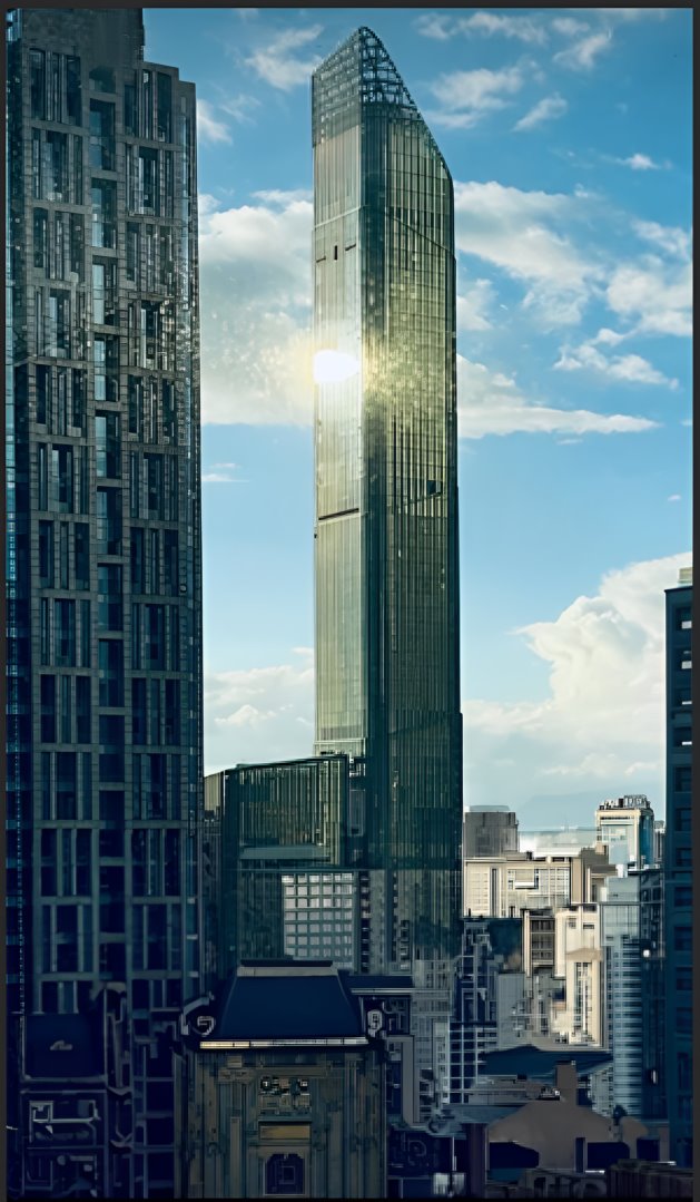 A tall building with a glass topDescription automatically generated with medium confidence