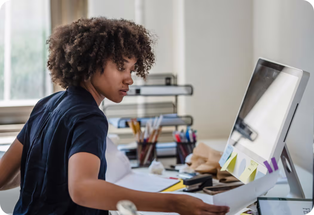 Femme au travail