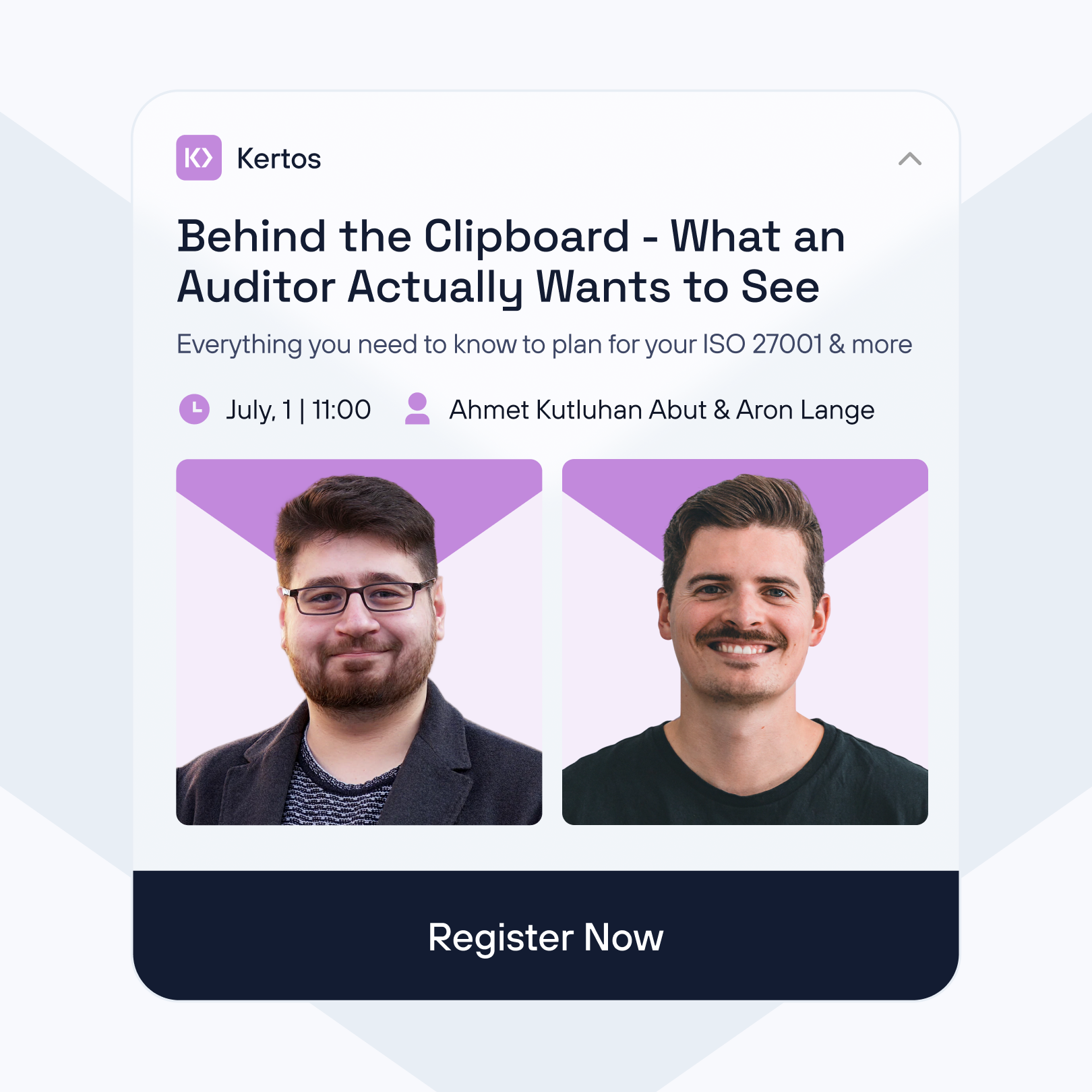 Webinar: Behind the clipboard - What an Auditor Actually Wants to See
