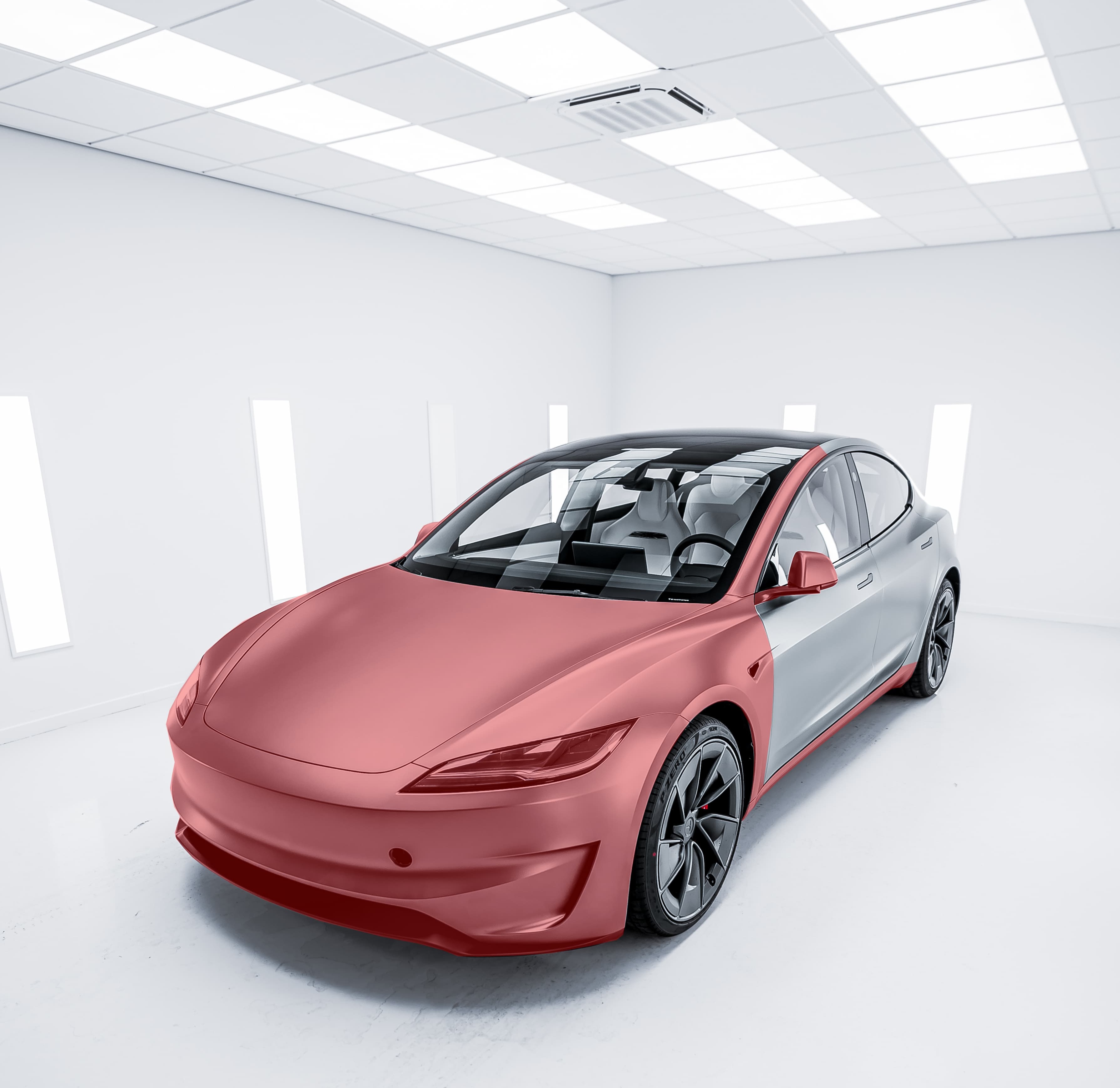 Tesla Model 3 Full Front + Skirts PPF