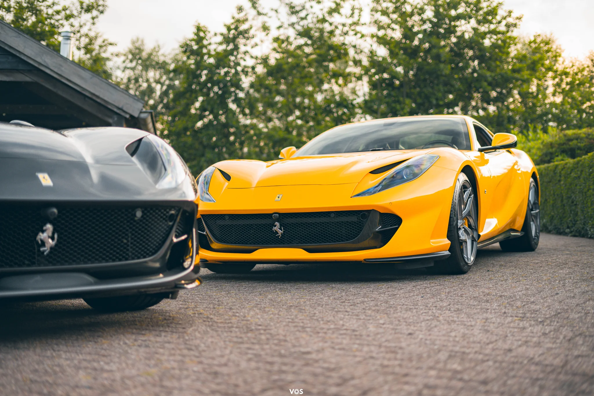 Two Ferrari's after treatment at our parking