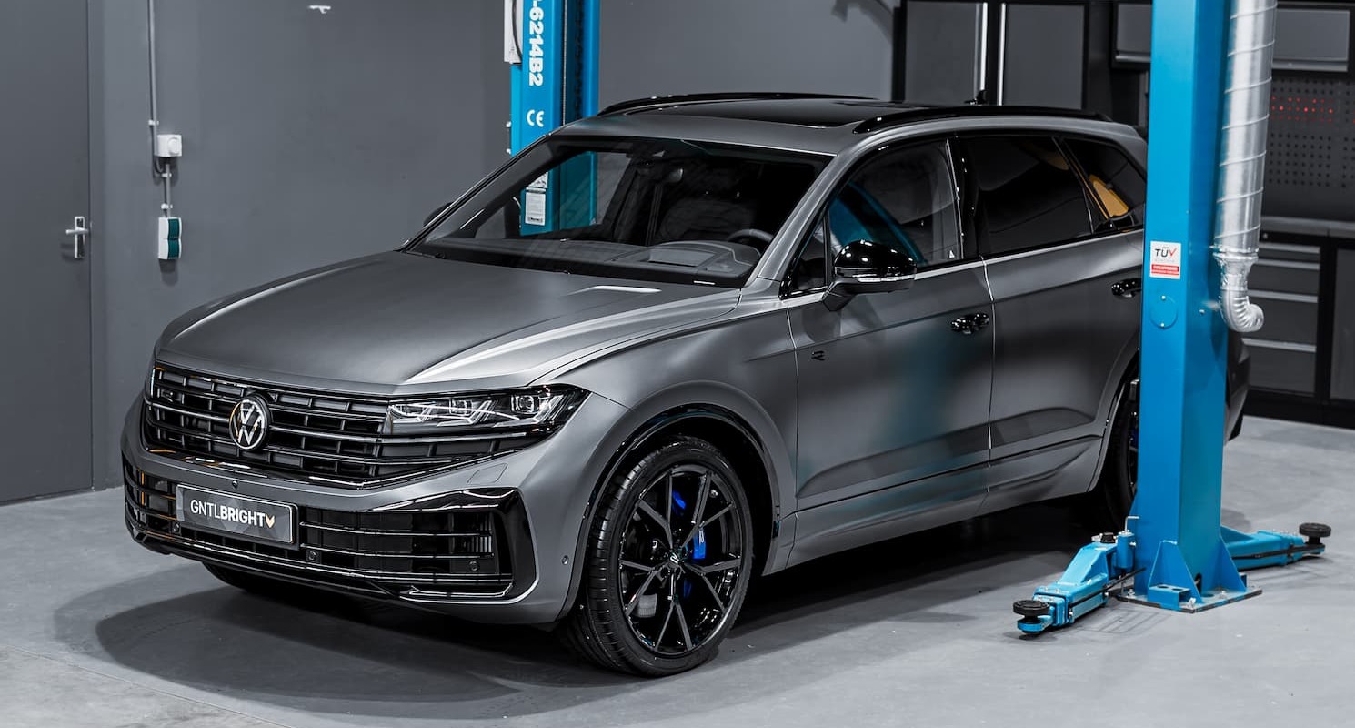 Volkswagen Touareg met full protection matte ppf