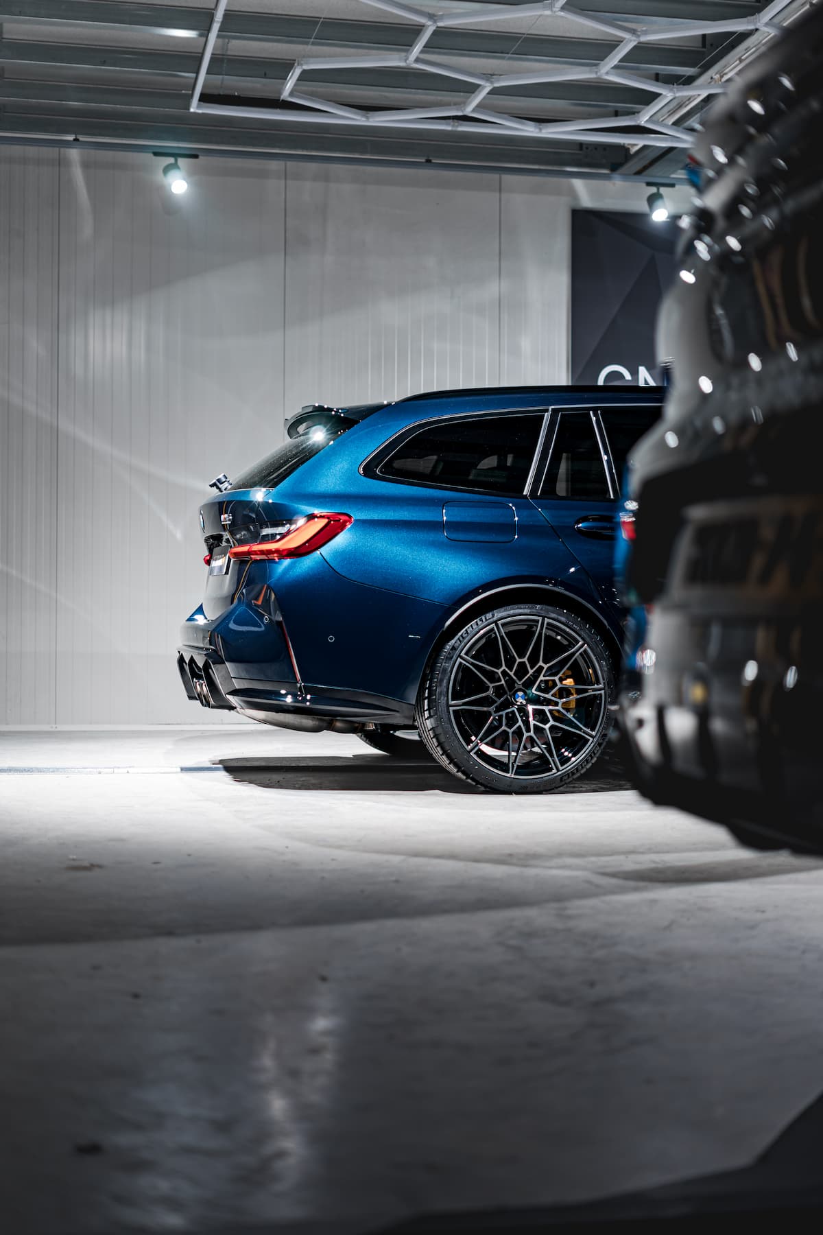 BMW M3 Touring with ceramic coating rear side view